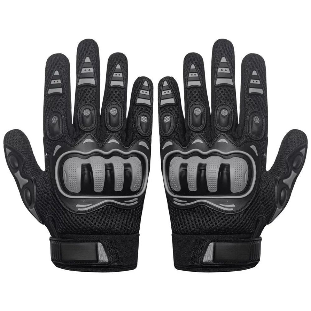 PRO Guanto Tessuto Moto Protezione Nocche Estivo Tessuto Mesh Traforato Estivo