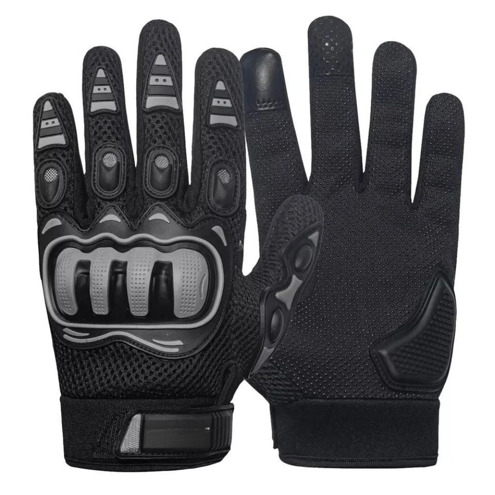 PRO Guanto Tessuto Moto Protezione Nocche Estivo Tessuto Mesh Traforato Estivo