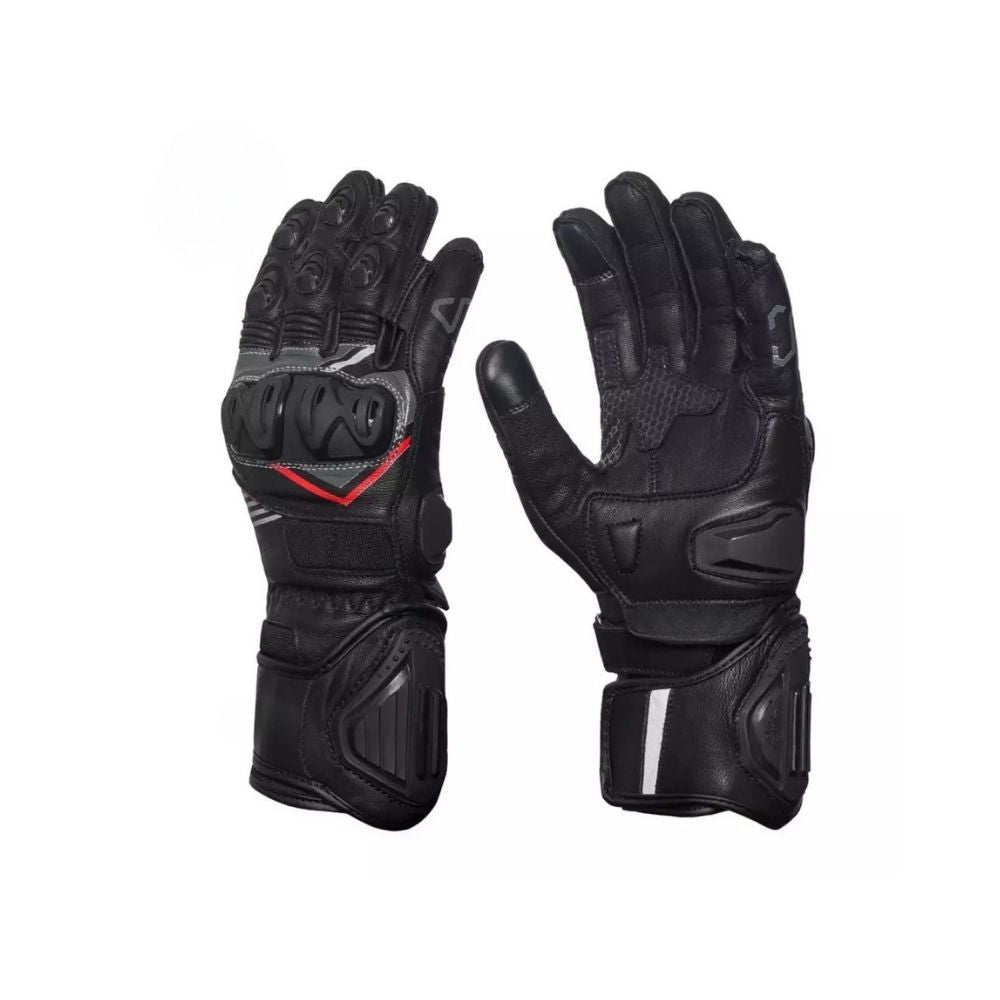 Guanti da Moto in pelle racing sportivi da corsa Lunghi Omologati Certificati CE