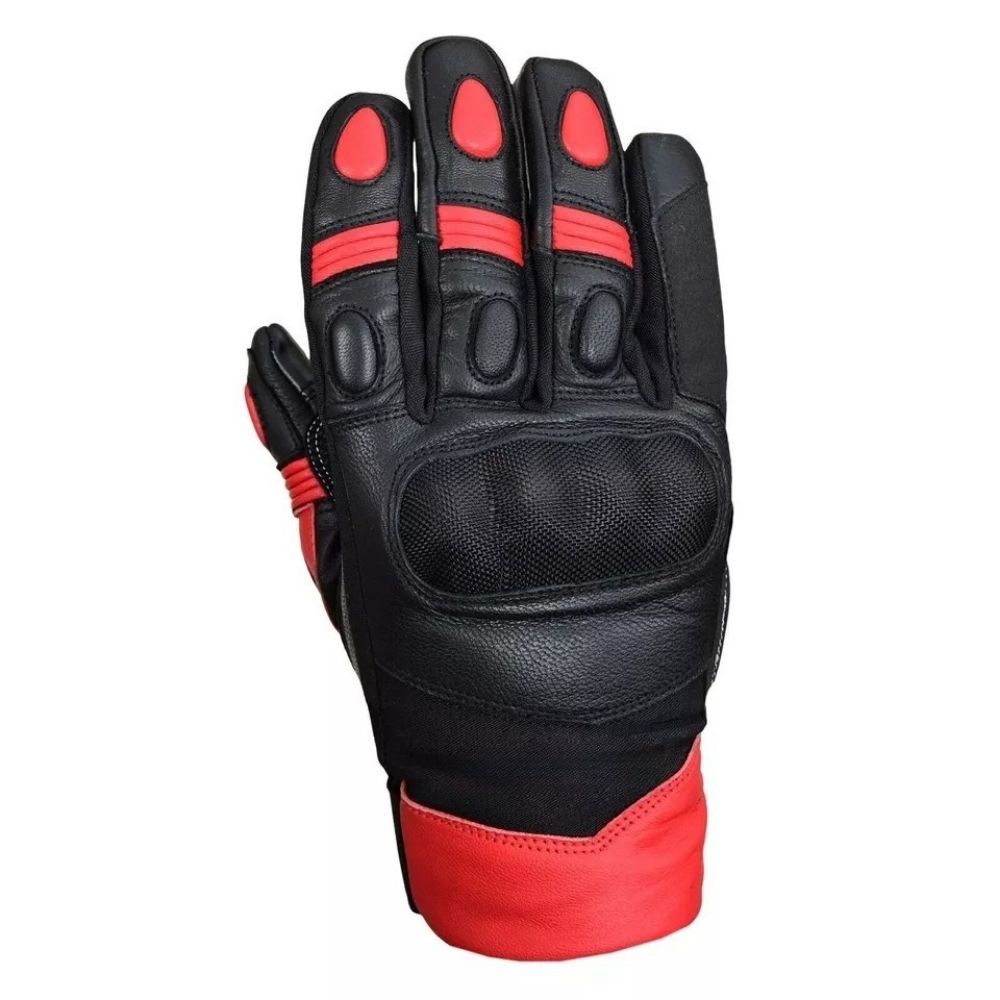Guanti da moto invernali impermeabili ASPIDEX short in pelle e tessuto da uomo