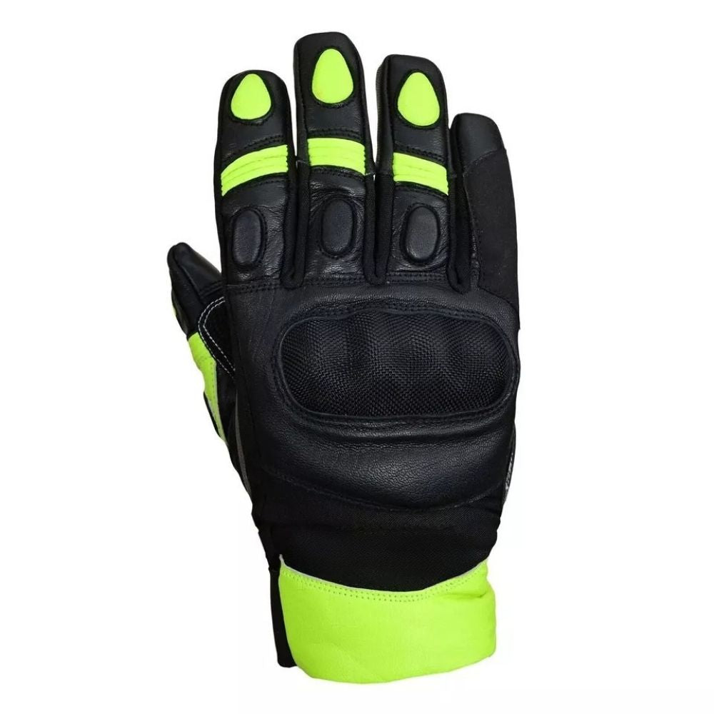 Guanti da moto invernali impermeabili ASPIDEX short in pelle e tessuto da uomo