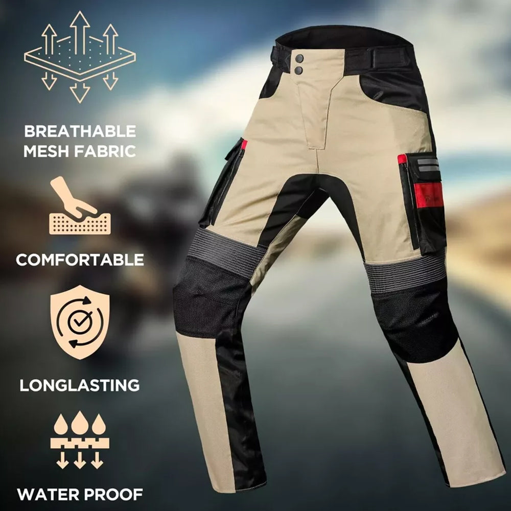 Pantaloni da moto Touring 3 strati 4 stagioni turismo in cordura estraibile