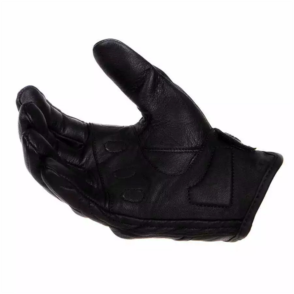 Guanti moto in pelle Vintage e Custom cafè Race Neri morbidi Iin vera pelle pro