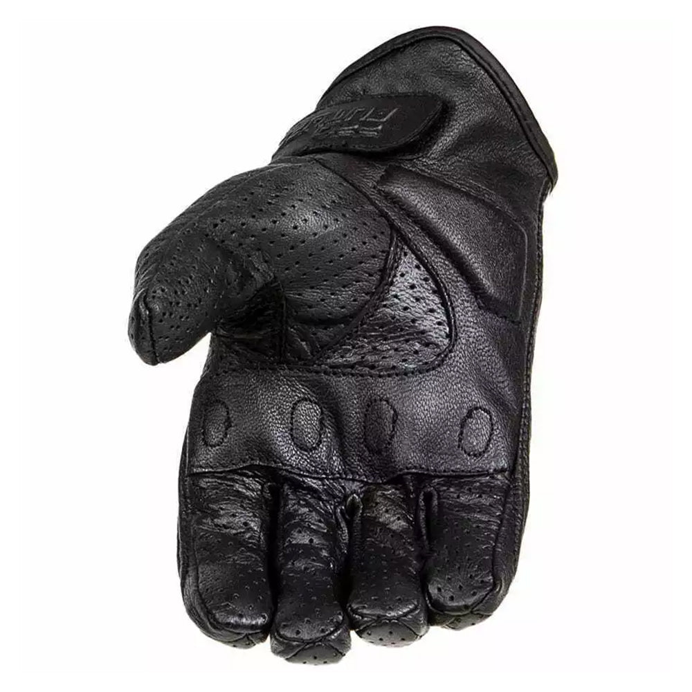 Guanti Moto in pelle estivo Pro Future PW AIR custom e Vintage Traforati nero