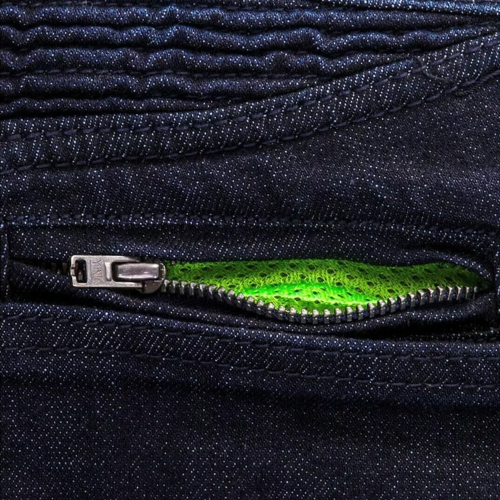 Jeans da moto Denim Estivi CE Certificati Con Kevlar, Rinforzi Protezioni CE