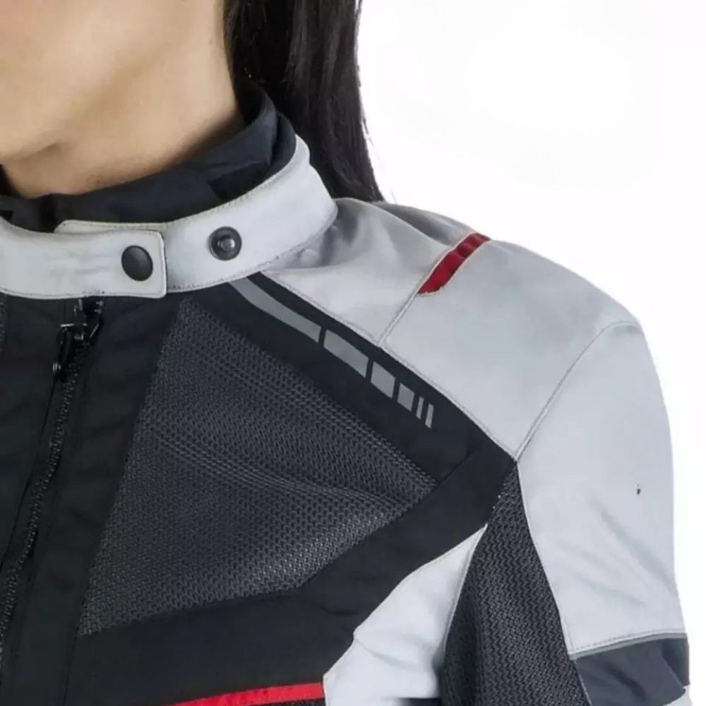 ALIKE Lady Giacca Moto Donna Tessuto CE Protezioni Termiche Scoot