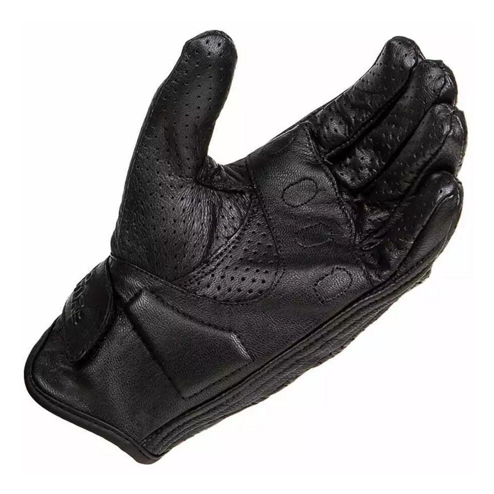 Guanti Moto in pelle estivo Pro Future PW AIR custom e Vintage Traforati nero