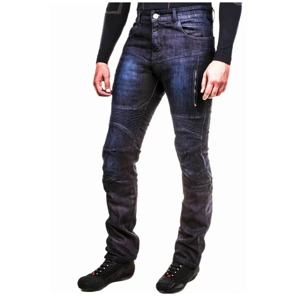 Jeans da moto Denim Estivi CE Certificati Con Kevlar, Rinforzi Protezioni CE