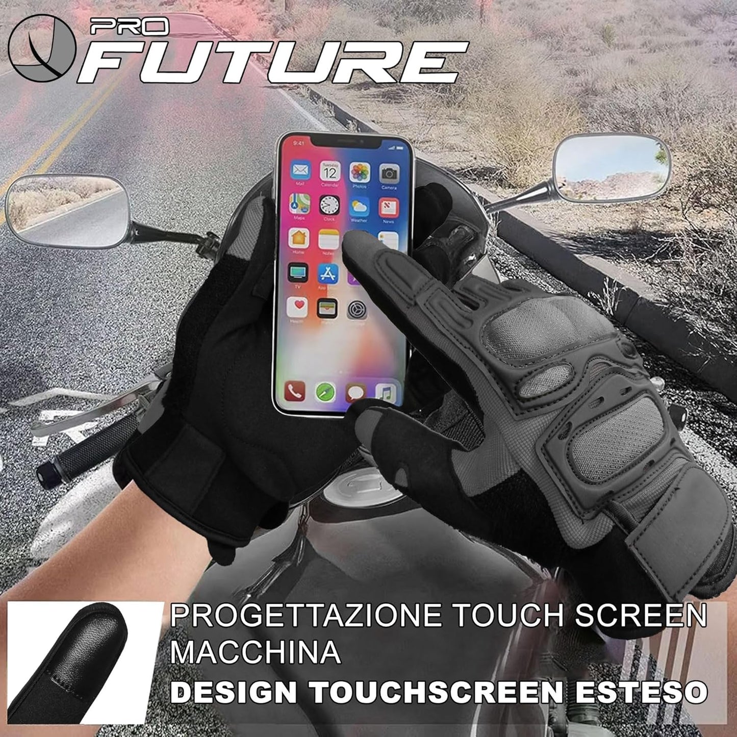 GUANTI DA MOTO ESTIVI 021308 PRO FUTURE