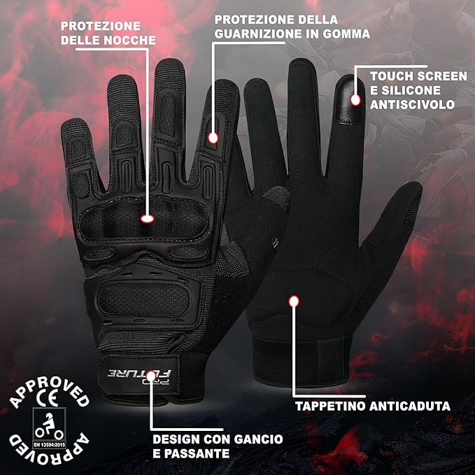 GUANTI DA MOTO ESTIVI 021308 PRO FUTURE