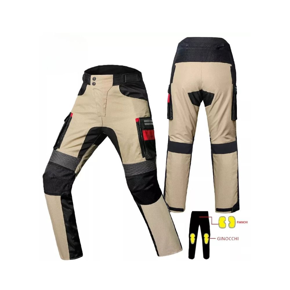 Pantaloni da moto Touring 3 strati 4 stagioni turismo in cordura estraibile