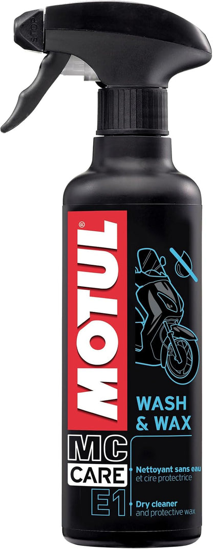 Motul E1 Wash & Wax Detergente Moto Spray 400 ml