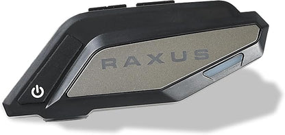 RAXUS Interfono Bluetooth 5.3 Moto per Casco Impermeabile Nero