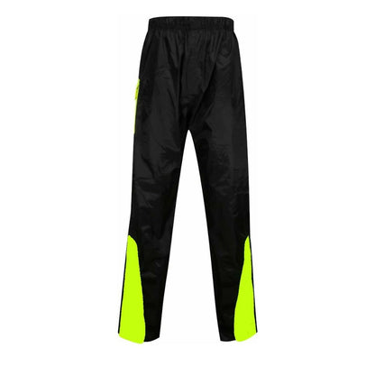 Tuta Antipioggia Kit Completo Impermeabile Moto Scooter Custom Giallo Fluo
