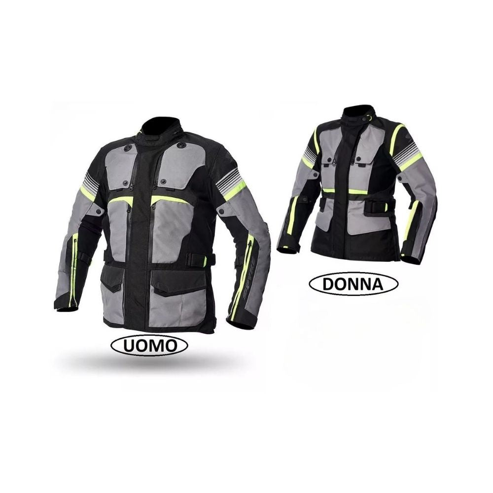Giacca Giubbotto da Moto Uomo e Donna Tessuto Spyke EQUATOR Dry Tecno Touring