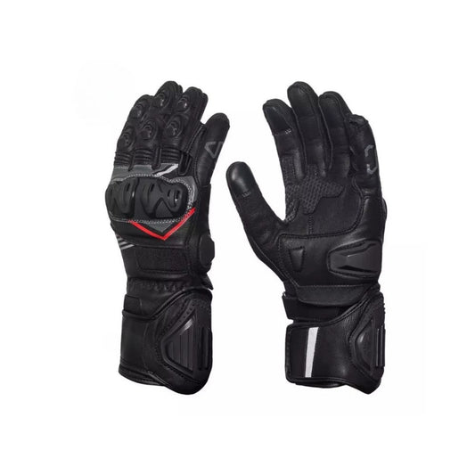 Guanti da Moto in pelle racing sportivi da corsa Lunghi Omologati Certificati CE