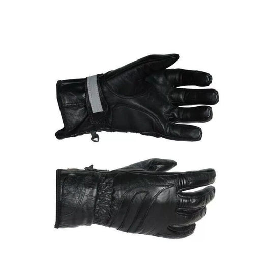 GUANTI MOTO IN PELLE DA UOMO PROTEZIONE TOUCH SCREEN TRASPIRANTE Taglia S