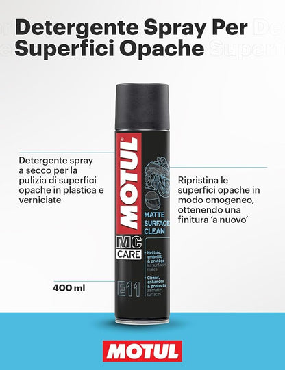 Motul E11 Pulitore Superfici Opache Moto Spray 400 ml