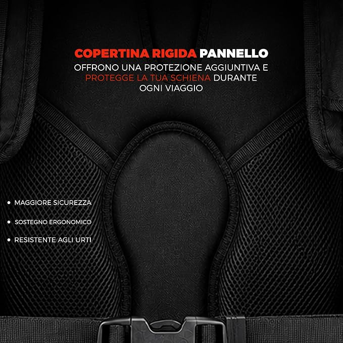 STORM Zaino Moto Nero Verde con Schienale Protettivo e Porta Casco