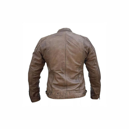 Giacca da moto in pelle da uomo giacche protettive corazzate da moto da