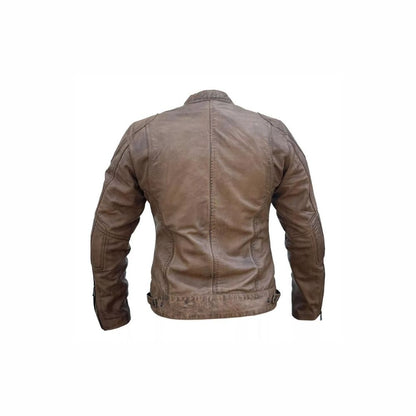 Giacca da moto in pelle da uomo giacche protettive corazzate da moto da