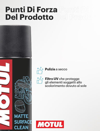 Motul E11 Pulitore Superfici Opache Moto Spray 400 ml