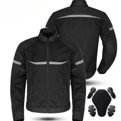 Giacca Moto estiva da Uomo protezioni Omologate Cordura Tessuto Mesh Traspirante