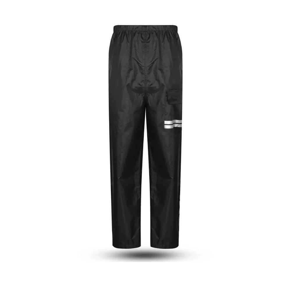 Set Antipioggia Kit 2 pezzi Moto Scooter Impermeabile Nero Giacca e Pantalone