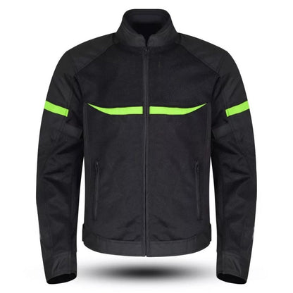 Giacca Moto estiva da Uomo protezioni Omologate Cordura Tessuto Mesh Traspirante