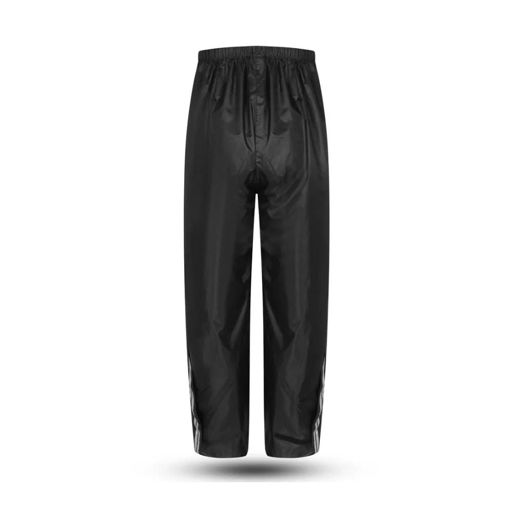 Set Antipioggia Kit 2 pezzi Moto Scooter Impermeabile Nero Giacca e Pantalone