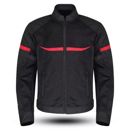 Giacca Moto estiva da Uomo protezioni Omologate Cordura Tessuto Mesh Traspirante