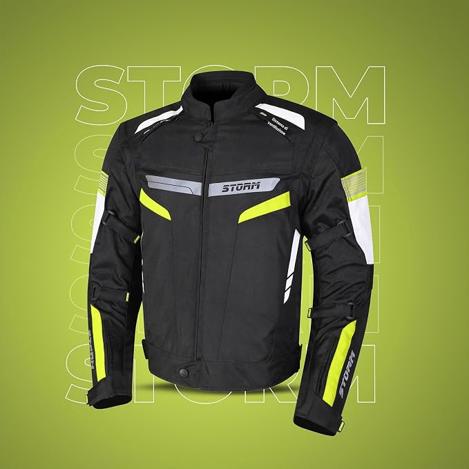 Storm Giacca Moto 4 Stagioni Giallo/Nero