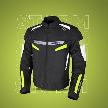 Storm Giacca Moto 4 Stagioni Giallo/Nero