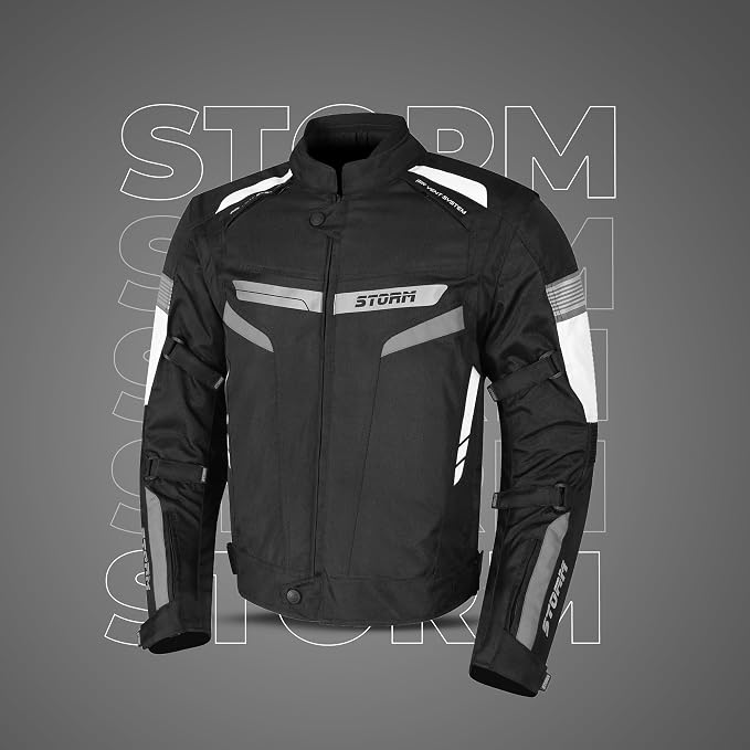 Storm Giacca Moto 4 Stagioni Grigio/Nero