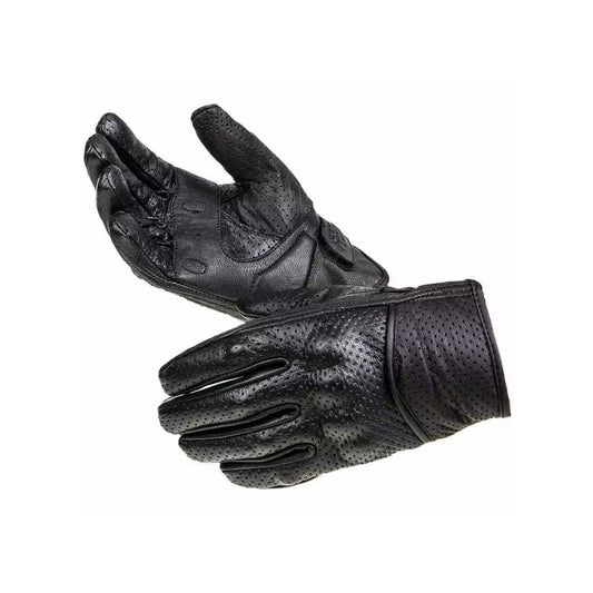 Guanti Moto in pelle estivo Pro Future PW AIR custom e Vintage Traforati nero