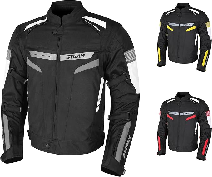 Storm Giacca Moto 4 Stagioni Grigio/Nero