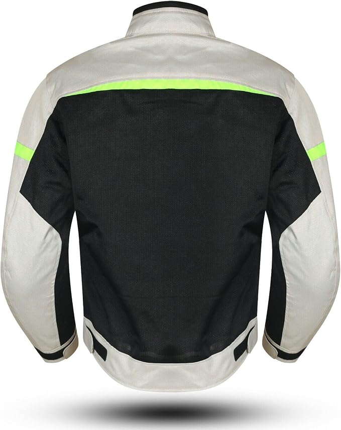 Title: ASPIDEX Giacca Moto Estiva Mesh Beige/Nero