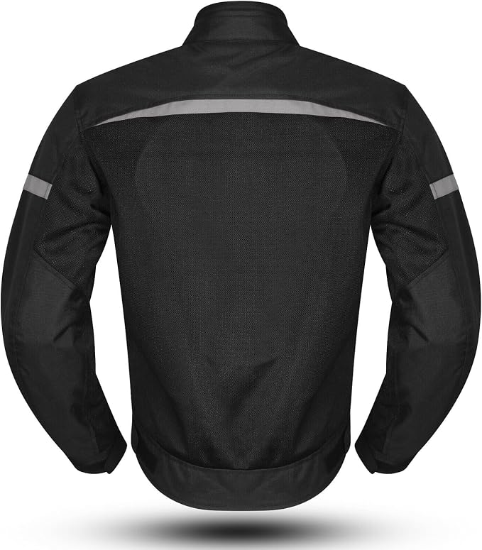 ASPIDEX Giacca Moto Estiva Mesh Nero/Grigio