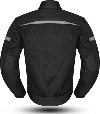 ASPIDEX Giacca Moto Estiva Mesh Nero/Grigio