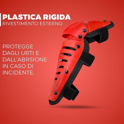 Ginocchiere e Parastinchi Moto Rossi Protezioni Motocross