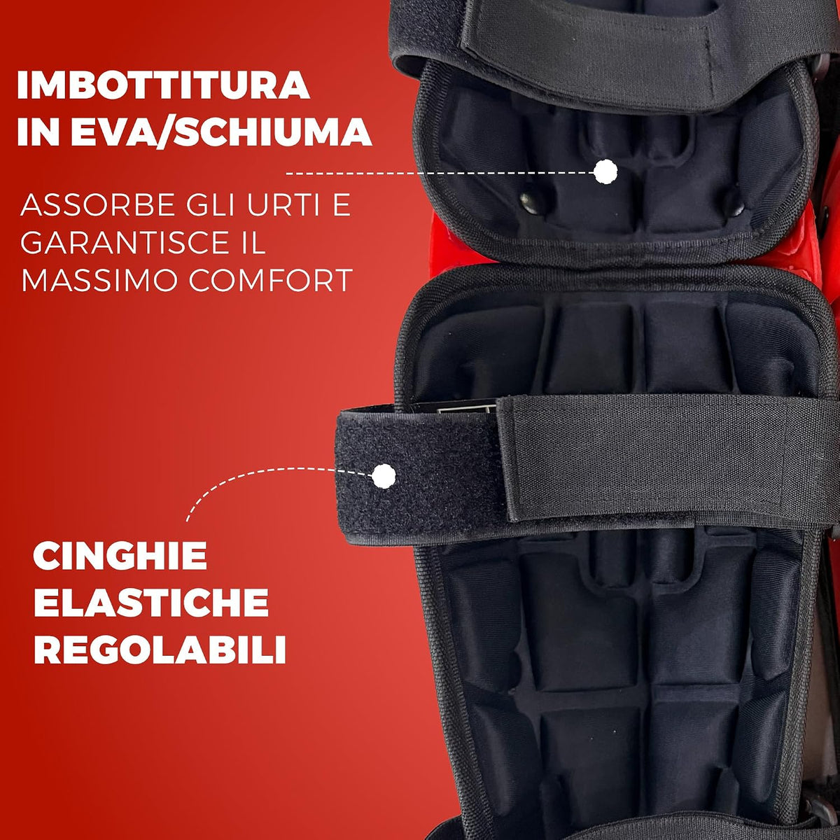 Ginocchiere e Parastinchi Moto Rossi Protezioni Motocross