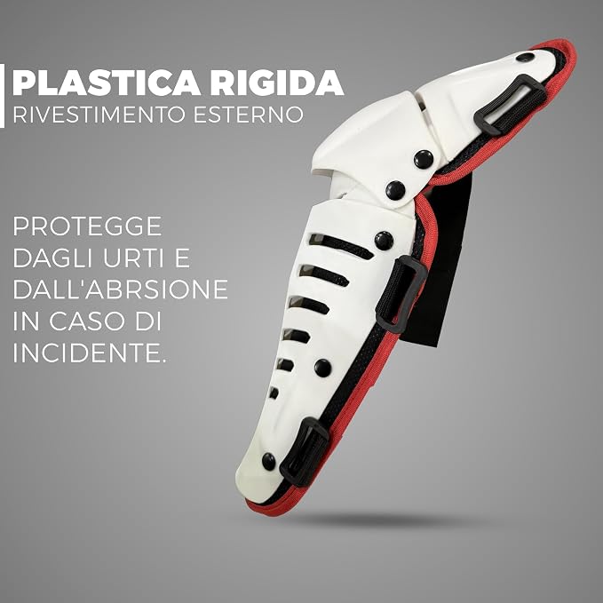 Ginocchiere e Parastinchi Moto Bianchi Protezioni Motocross