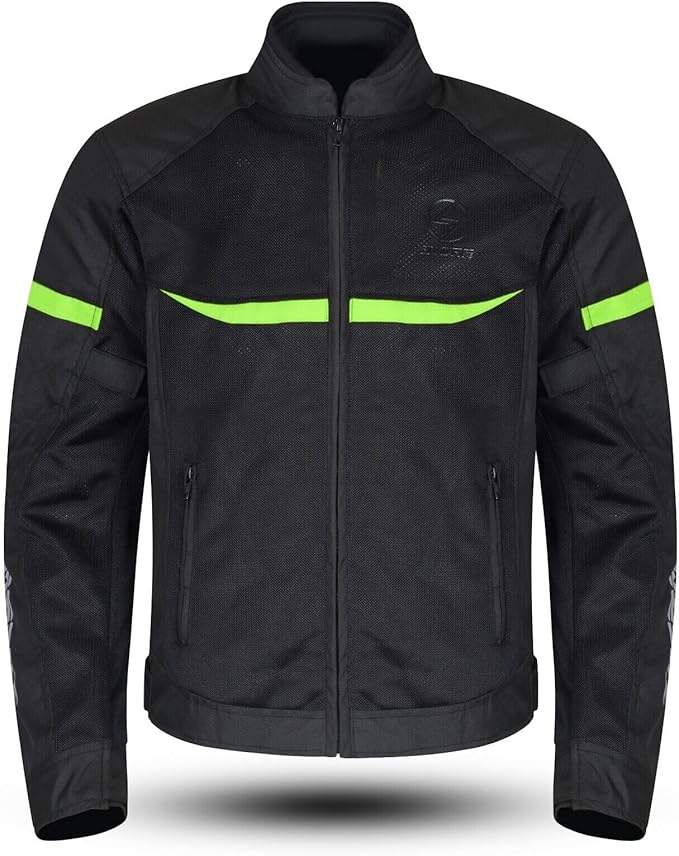 ASPIDEX Giacca Moto Estiva Mesh Giallo/Nero