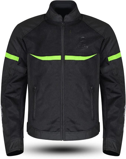 ASPIDEX Giacca Moto Estiva Mesh Giallo/Nero