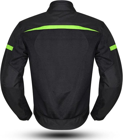 ASPIDEX Giacca Moto Estiva Mesh Giallo/Nero