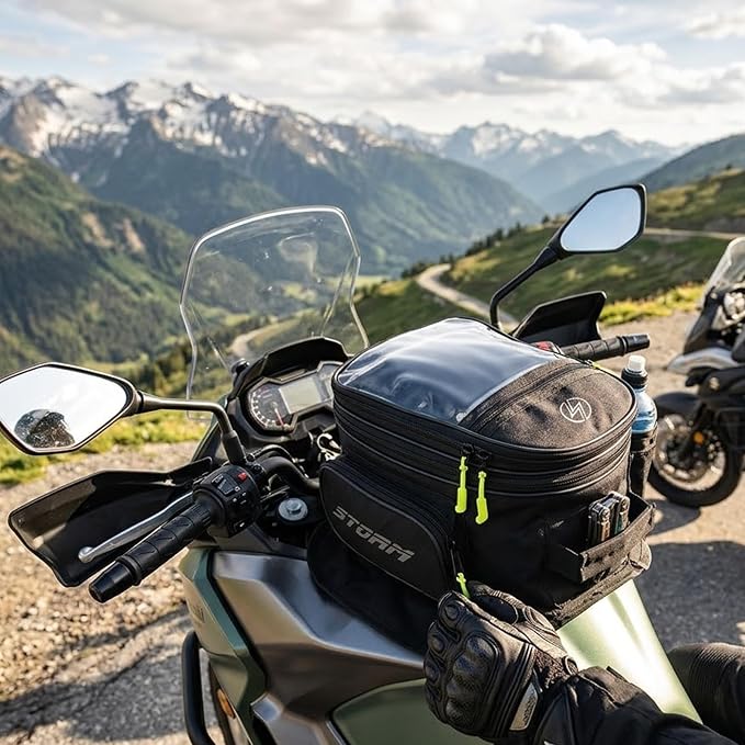 STORM Borsa da Serbatoio Moto 12L Impermeabile con Porta Smartphone