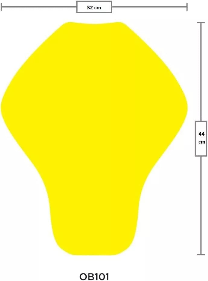 Paraschiena da Moto giubbotto giacca WINNER CE livello 2 TAGLIA S-M GIALLO